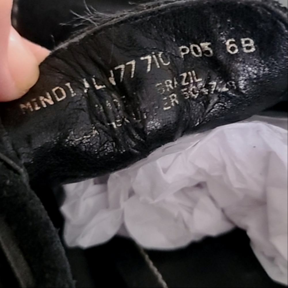 VINTAGE Y2K LRL RALPH LAUREN Mindi Suede Moccasin Mules 6 Clogs Vibram Lug Soles - Picture 13 of 16